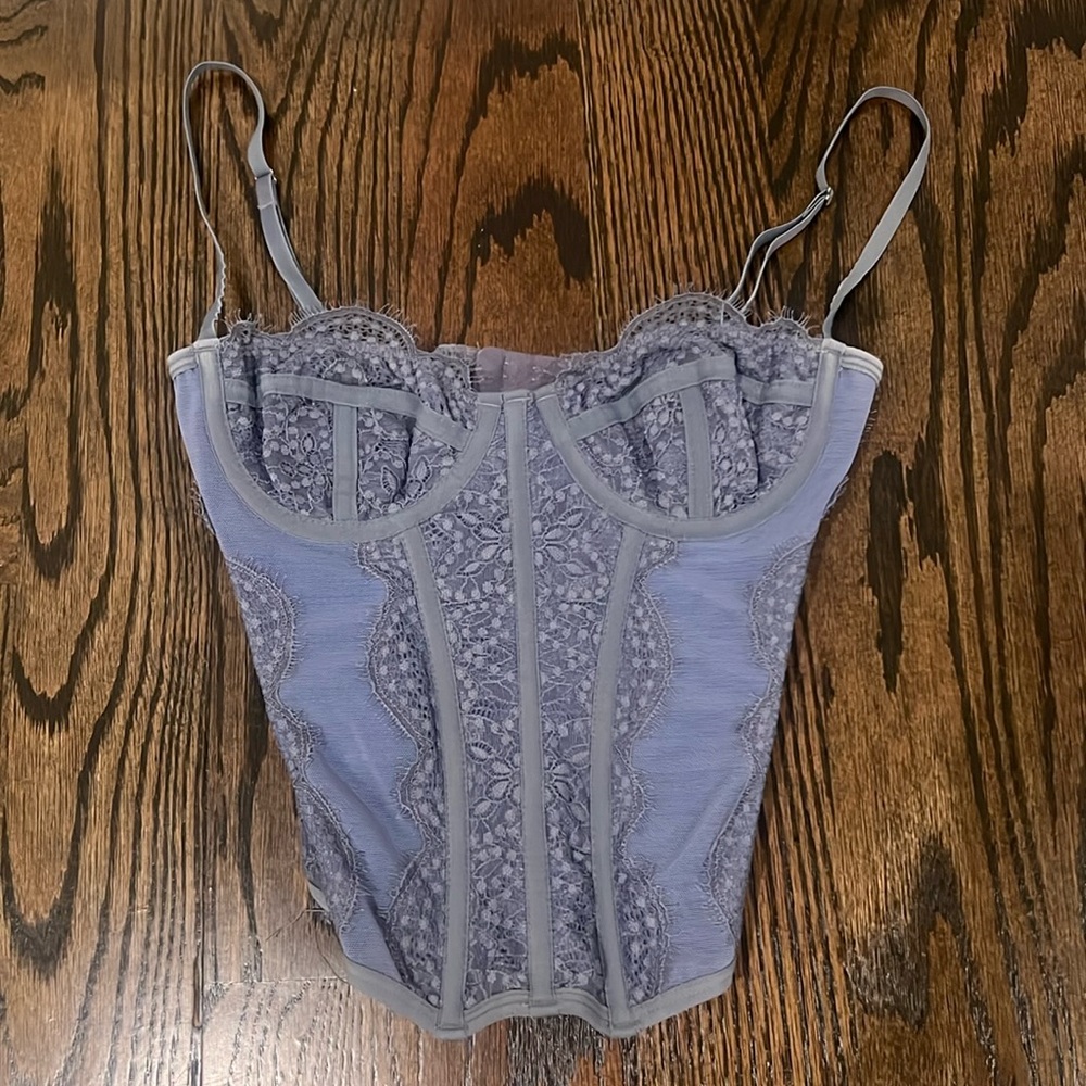 Blue urban outfitters corset top
